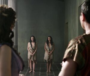 Jessica Grace Smith, Lesley-Ann Brandt - Spartacus. Gods of the Arena s01e03 (2011)