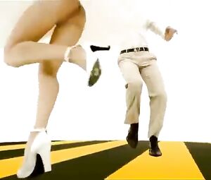 Ukrainian advertising. Girl without panties.