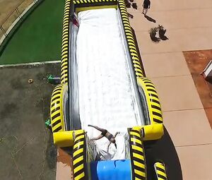 World's Biggest Lube Slide Uncensored