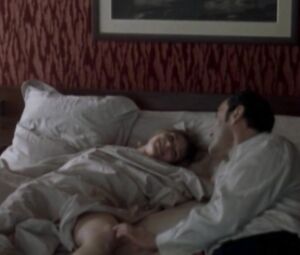 A gentle scene of the French sex of a young girl and an old man