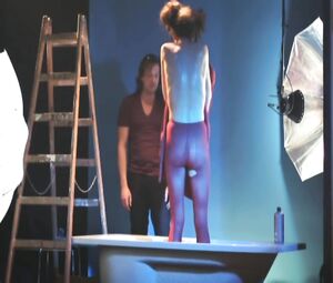 Art Nudity Naked on Stage Video from the movie "Exodos"