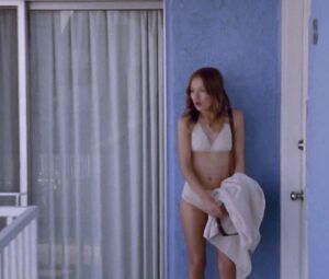 Cowgirl Sex Scene and Bikini Celebs Scenes with Emily Browning naked | The movie "Shangri-La Suite"| Released in 2015