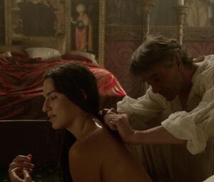 Melia Kreiling topless video | TV movie "The Borgias"