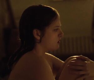 Nude Topless scenes | Actresses:  Jella Haase and Marie-Lou Sellem | The film "Looping" | Released in 2016