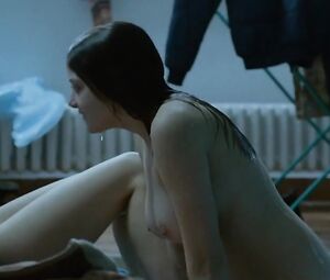 Nude Topless scenes | Actresses:  Jella Haase and Marie-Lou Sellem | The film "Looping" | Released in 2016