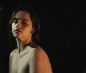 Naked Emilia Clarke in topless scene of the movie "Voice from the Stone" | Released in 2017
