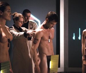 Nudity Video | Cecile Breccia, Tanya van Graan, Nicole Tupper - Starship Troopers 3 (2008)