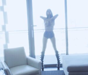 Naked Girl in Window - Fetish Erotic Video