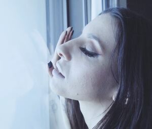 Naked Girl in Window - Fetish Erotic Video