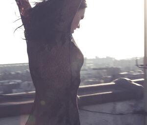 Nude Art - Naked Model on the Roof