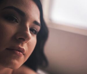 POV Nude Art - Nice Topless Brunette