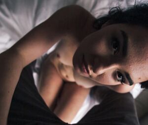 POV Nude Art - Nice Topless Brunette