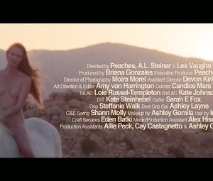 Outdoor Nude Scenes - Peaches Uncut (explicit) version music video Peaches - Rub