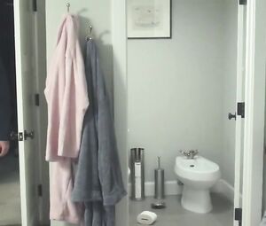 Naked Rosa Salazar in bathroom scene - Night Owls (2015)