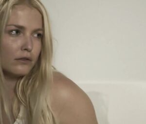 Lesbian scene Whitney Able, Alexandra Breckenridge - Dark (2015)