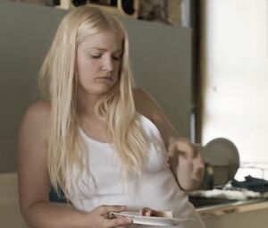 Lesbian scene Whitney Able, Alexandra Breckenridge - Dark (2015)
