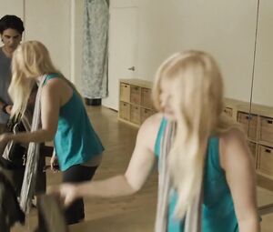 Lesbian scene Whitney Able, Alexandra Breckenridge - Dark (2015)