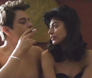 Topless hot scene Alessandra's Mastronardi from the film "Life" (2015)