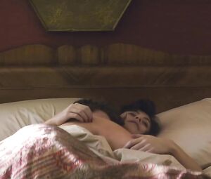 Topless hot scene Alessandra's Mastronardi from the film "Life" (2015)