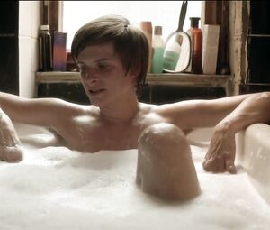 Naked scene with actresses Julia Koschitz, Lena Lauzemis nude - Unsichtbare Jahre(2015)