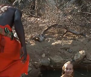 Celebrity nude scene | Nina Hoss naked - Die Weisse Massai (2005)