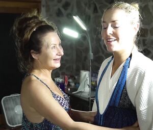 Topless models Lindsey Vonn, Caroline Wozniacki, Ronda Rousey from BodyArt Video