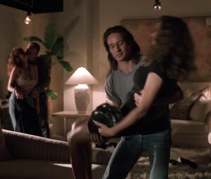 Topless actress Mimi Rogers, Stephanie Menuez, Carole Davis nude - The Rapture (1991)