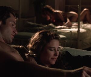 Topless actress Mimi Rogers, Stephanie Menuez, Carole Davis nude - The Rapture (1991)