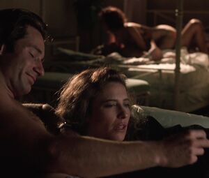 Topless actress Mimi Rogers, Stephanie Menuez, Carole Davis nude - The Rapture (1991)