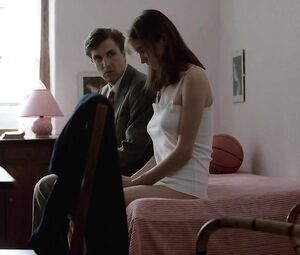 Topless actress Myriem Roussel & Anne Gautier - Je Vous Salue Marie (1985)