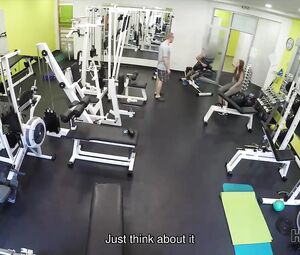 Public Fitness Sex - hot bitch linda sweet is hypo by banknotes so why spreads legs