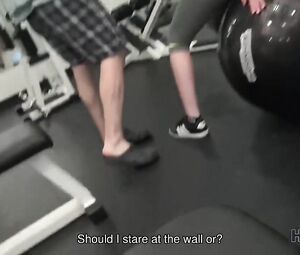 Public Fitness Sex - hot bitch linda sweet is hypo by banknotes so why spreads legs