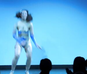 Naked Asian Art Performance - Miyuki Divine - The Burlesque Strip