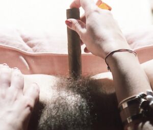 Cristina Garavaglia - Hairy Pussy Close-Up