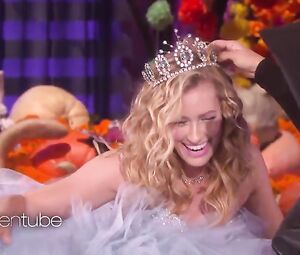 Hot scene Beth Behrs Sexy - The Wickedly Fun - The Ellen DeGeneres Show 2016