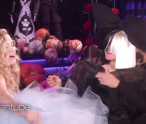 Hot scene Beth Behrs Sexy - The Wickedly Fun - The Ellen DeGeneres Show 2016