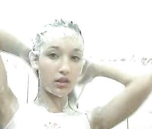 Shower scene with Nude Lili Shower