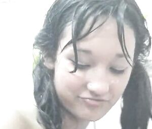 Shower scene with Nude Lili Shower