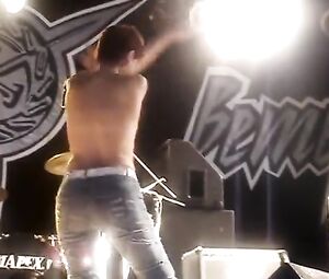 Naked On Stage Video Girls Strip at Rock Concert
