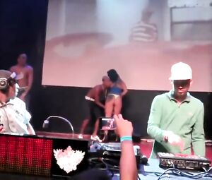 Public Strip Video GIRLS NAKED ON STAGE