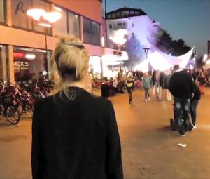 Naked on Stage Piss Performance from Fanny Hallgren Nordic Art School Kokkola Finland