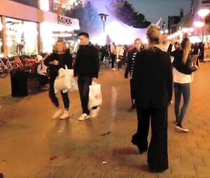 Naked on Stage Piss Performance from Fanny Hallgren Nordic Art School Kokkola Finland