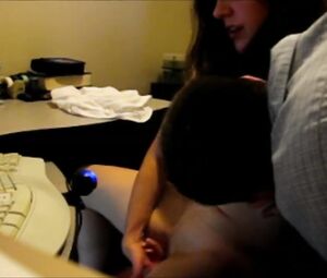 Naked on Stage Guy Watches his Girlfriend Perform on Cam