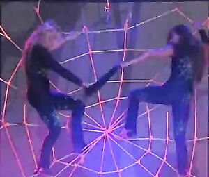 Naked on Stage Dorothy Black and Ginger Jones Performs Naked on the Stage