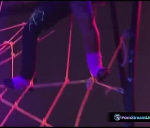 Naked on Stage Dorothy Black and Ginger Jones Performs Naked on the Stage