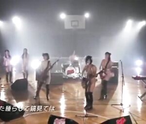 Naked on Stage Nude Japanese Female Rock Band's Performance