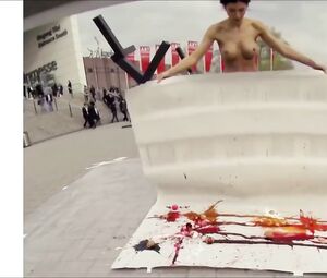 Naked on Stage Milo Moire Egg Performance Part 1