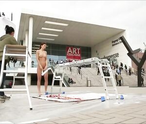 Naked on Stage Milo Moire Egg Performance Part 1