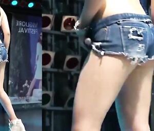 Naked on Stage Hottest Kpop Dancer ever Show half Pussy in Live Performance