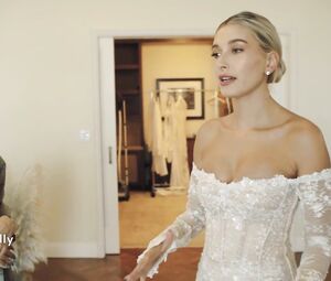 Nude Hailey Baldwin - Wedding Dress Fitting (2019)
